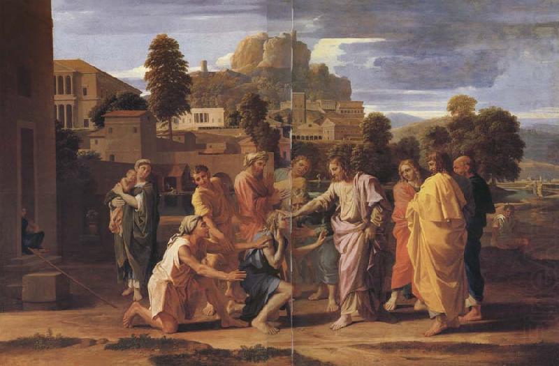 POUSSIN, Nicolas Les aveugles de jericho china oil painting image